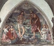 GHIRLANDAIO, Domenico Baptism of Christ dfg oil painting